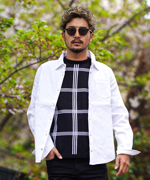 adamsJUGGLER（アダムスジャグラー） シャツ プレーンCロングシャツ