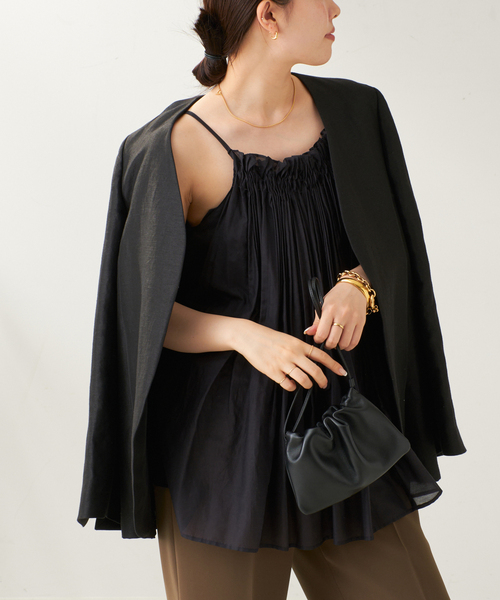 plage（プラージュ） キャミソール GATHERED DESIGN キャミ : ZOZOTOWN