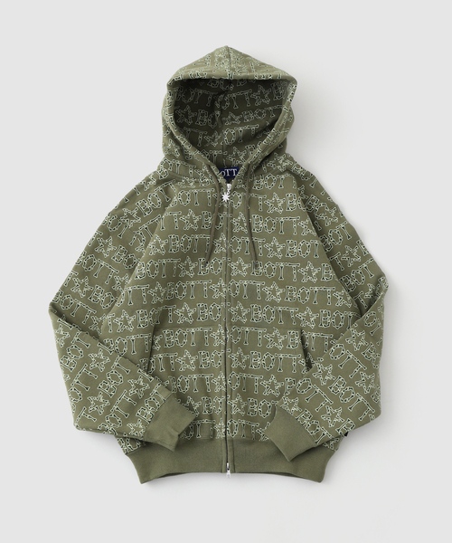 BoTT（ボット） パーカー BONES ZIP HOODIE メンズ : ZOZOTOWN Yahoo