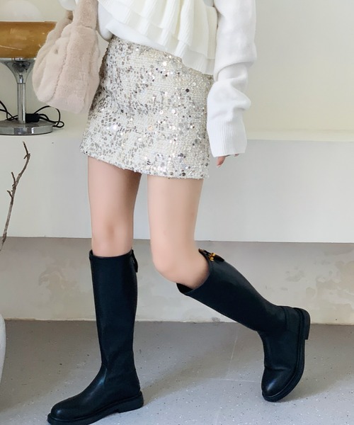 スカート スパンコールミニタイトスカート : ZOZOTOWN Yahoo!店 - 通販