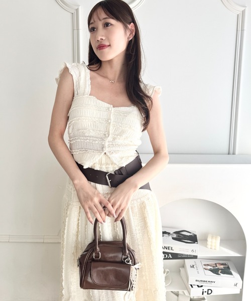 Loueme キャミソール ホイップレースフリルビスチェ : ZOZOTOWN Yahoo