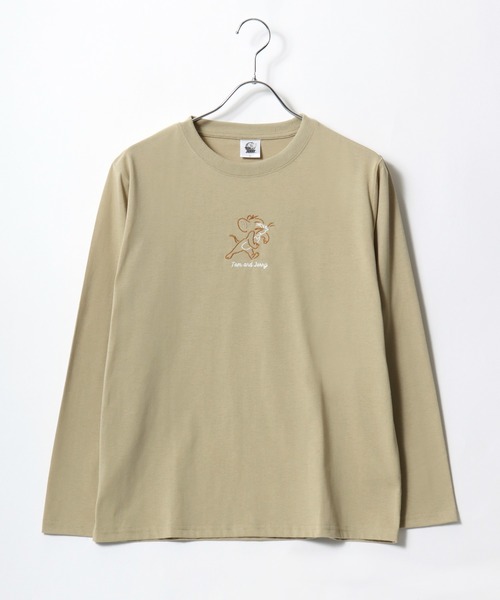 tシャツ 2025AW Tom and Jerry/トムとジェリー フロント刺繍 ロンT