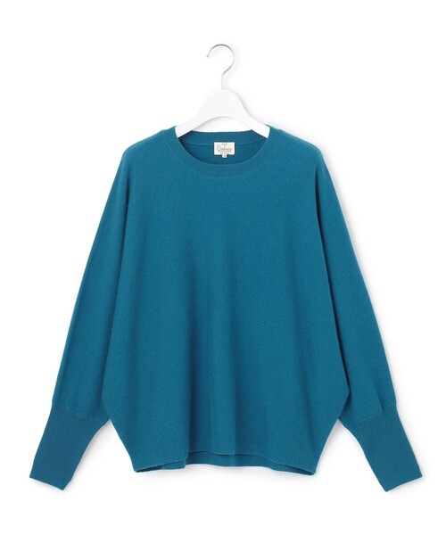 ニット セーター 「洗える」ピュアカシミヤ ドルマンスリーブ