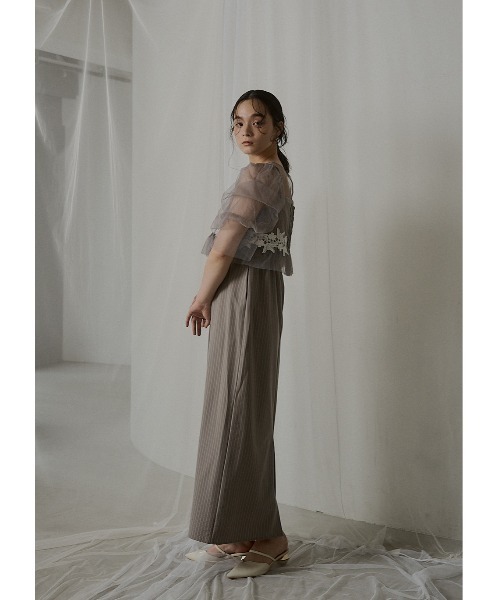 LE'RURE ドレス Fluffy stripe bustier set dress : ZOZOTOWN Yahoo!店