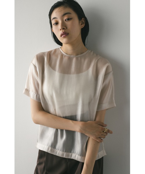 STYLEMIXER（スタイルミキサー） tシャツ メタリックシアートップ