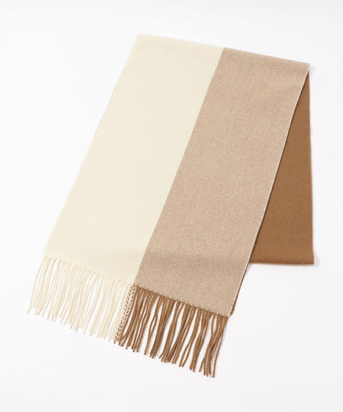 TOMORROWLAND（トゥモローランド） マフラー カシミヤ パネルマフラー