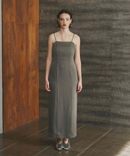 ANDRESD ドレス タフタチュールベストセットドレス / taffeta tulle