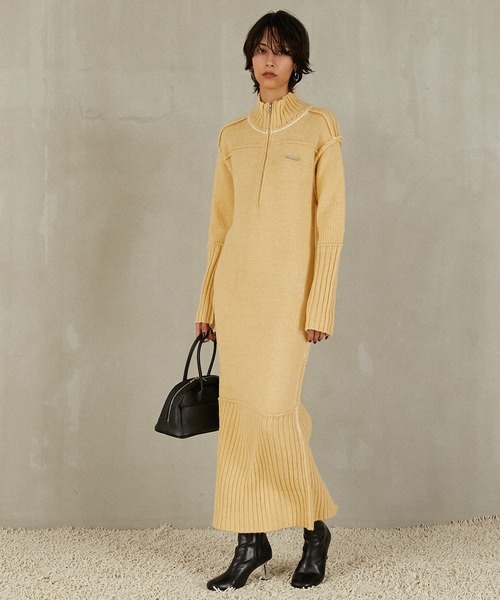 PRANK PROJECT（プランクプロジェクト） ワンピース フロントZIPニット