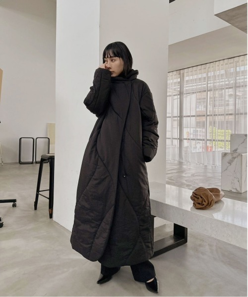 Ameri（アメリ） コート アウター WAVE STITCH HEAT POLAK LONG COAT