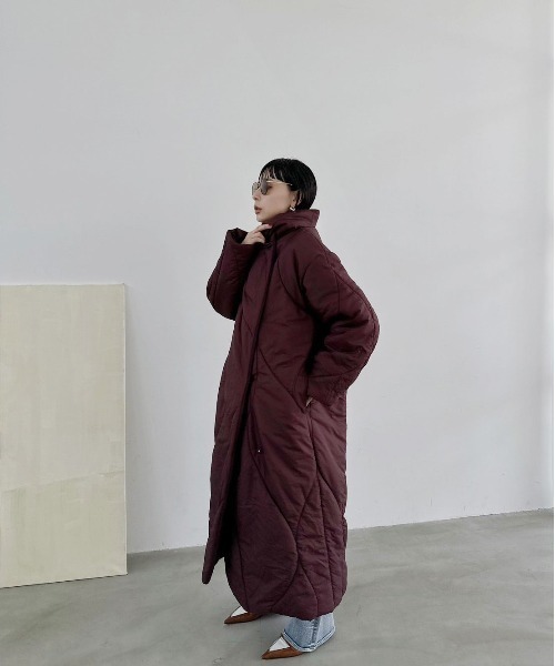 Ameri（アメリ） コート アウター WAVE STITCH HEAT POLAK LONG COAT