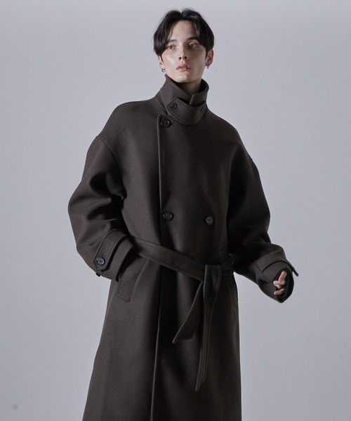 CLEL（クレイル） チェスターコート L ダークブラウン メンズ