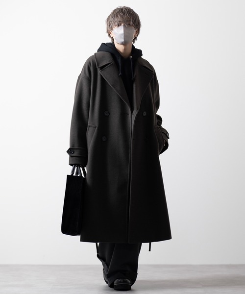 CLEL（クレイル） チェスターコート L ダークブラウン メンズ