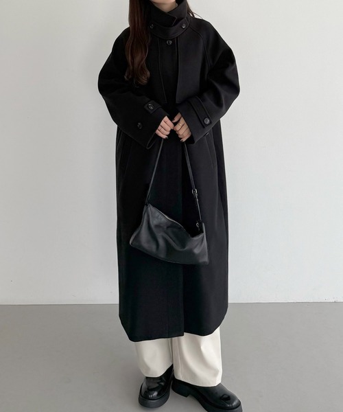callautia（カラウティア） ステンカラーコート コート 2wayカラー