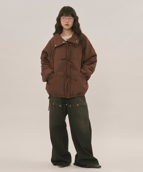 loin nuit ブルゾン アウター ribbon padding blouson / リボン