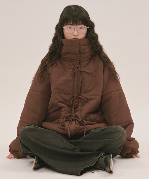 loin nuit ブルゾン アウター ribbon padding blouson / リボン