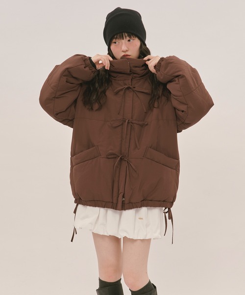 loin nuit ブルゾン アウター ribbon padding blouson / リボン