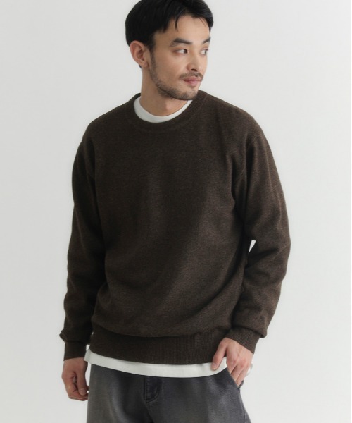 BACK NUMBER セーター ニット 「BACK NUMBER」ポリナイロンニット