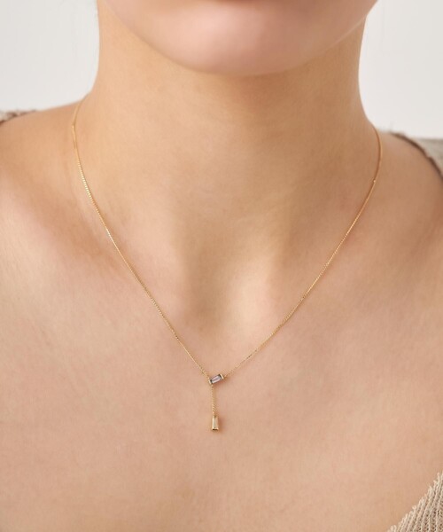 ete（エテ） ネックレス 「レクラン」 K18YG アイオライト/レモン