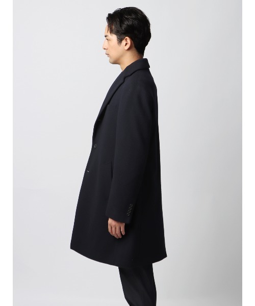 チェスターコート コート スマみえチェスターコート ストレッチ ウール