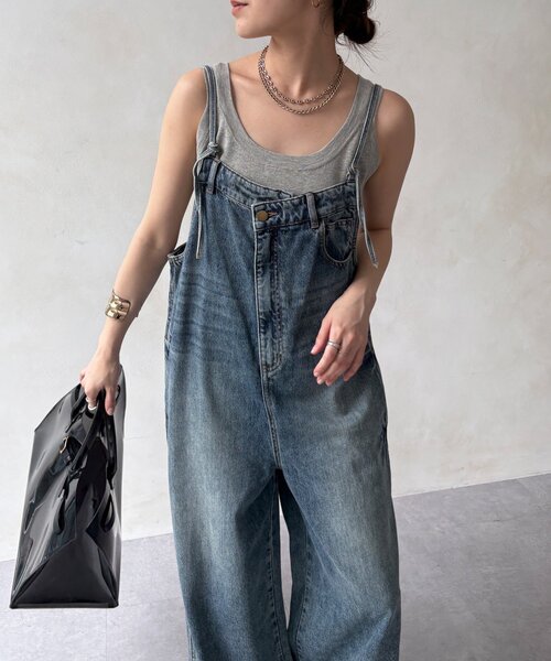 DouDou（ドゥドゥ） オールインワン 「WEB限定」 デニムオールインワン