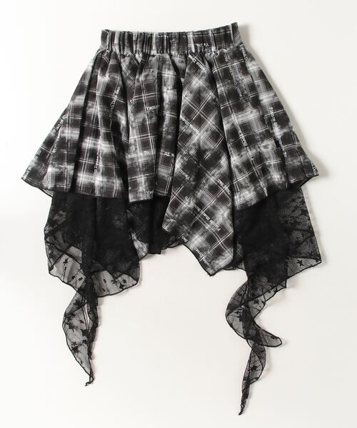 gossip!ロサンゼルス スカート Y2K チェック柄 アシメグランジ