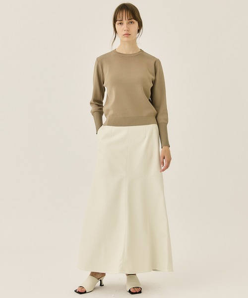 CLANE（クラネ） スカート 「CLANE/クラネ」VEGAN LEATHER LONG SKIRT