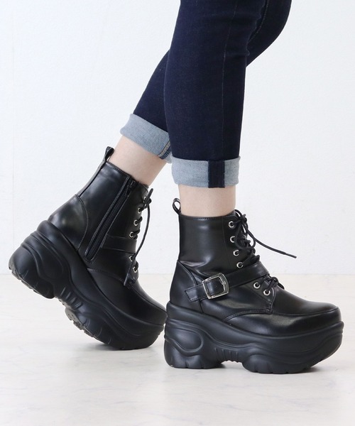 LOVEHUNTER（ラブハンター） ブーツ 超厚底スニーカーソール ベルト