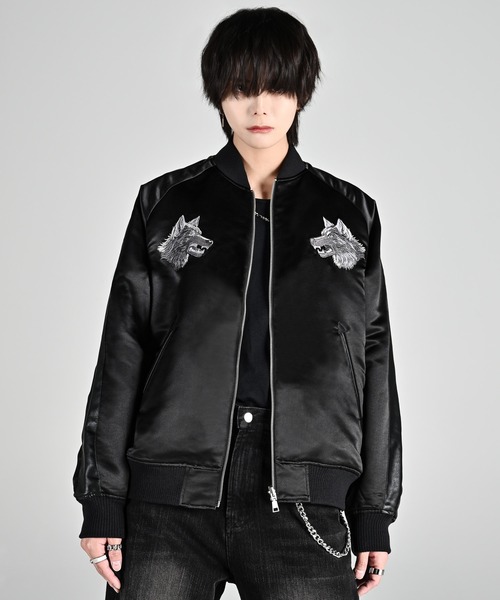 ADRER（アドラー） スカジャン premium reversible suka jumper -wolf