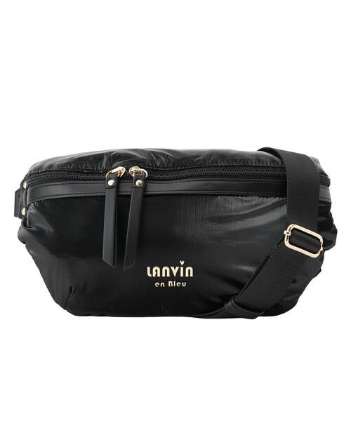 LANVIN en Bleu トロカデロ ウエストポーチ 黒ブラックボディバッグ