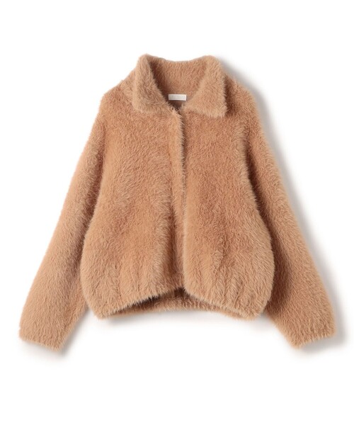 Ballsey（ボールジィ） カーディガン フェザーヤーン ステンカラー