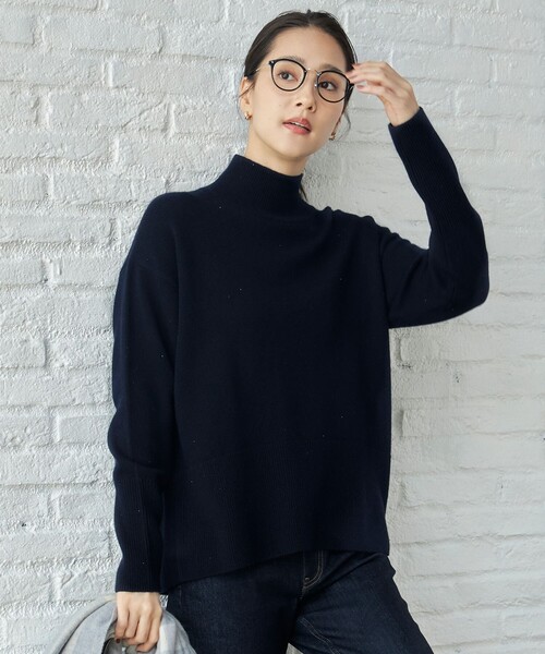 自由区（ジユウク） ニット セーター ウールカシミヤブレンドラメ