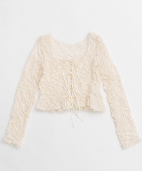 MAISON SPECIAL（メゾンスペシャル） ブラウス シャツ Flower Shirring