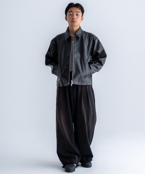 SINSS ブルゾン アウター Seam line zip blouson / シームラインジップ