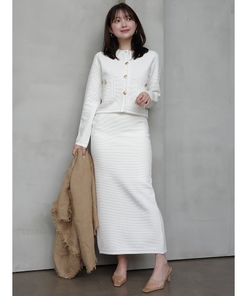 anuans（アニュアンス） スカート ラーベンニットタイトスカート