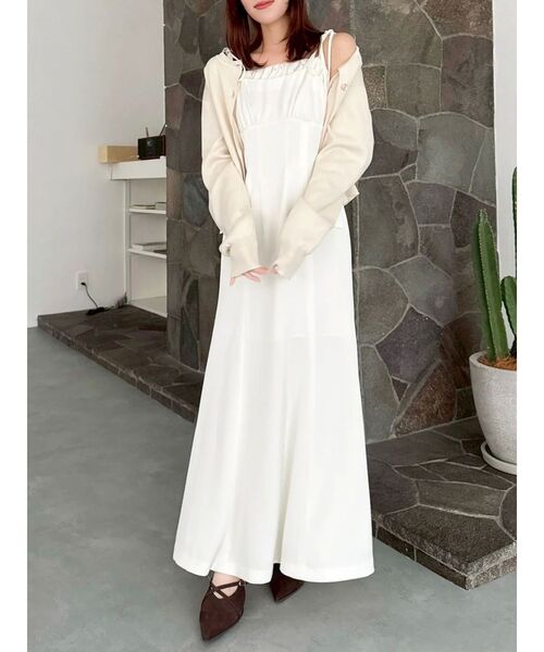 dazzlin（ダズリン） ワンピース レイヤードライクリボンキャミ