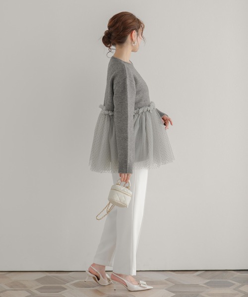 Fit more（フィットモア） ニット セーター ドットチュールドッキング