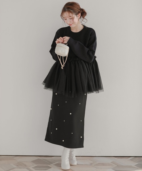 Fit more（フィットモア） ニット セーター ドットチュールドッキング