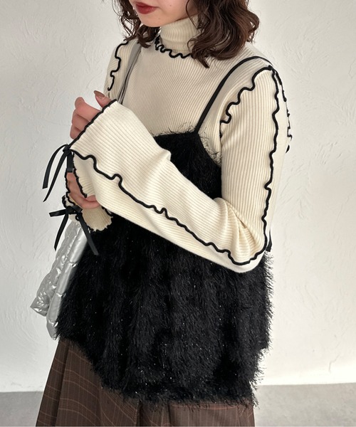 kutir（クティール） ニット セーター 「新色追加」リボンメロー