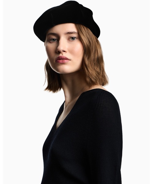 EMPORIO ARMANI 帽子 ベレー帽 「エンポリオ アルマーニ」ベレー