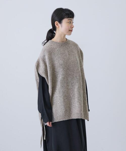 かぐれ ニット セーター ペルーワイドニットベスト レディース