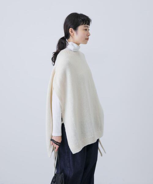 かぐれ ニット セーター ペルーワイドニットベスト レディース