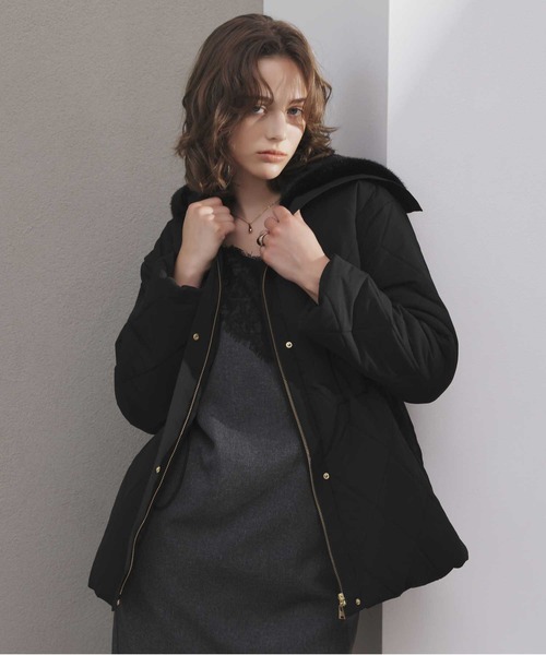 NOELA（ノエラ） コート アウター ファー襟付き中綿コート レディース