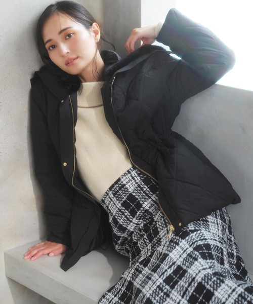 NOELA（ノエラ） コート アウター ファー襟付き中綿コート レディース