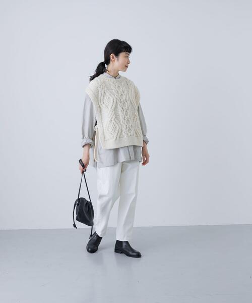 かぐれ ニット セーター ペルーアランニットベスト レディース