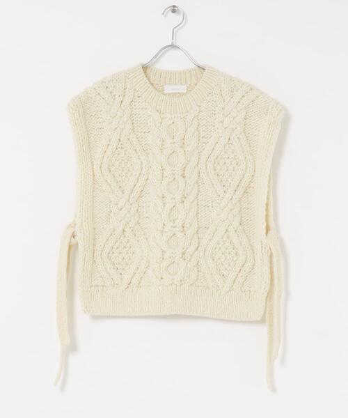 かぐれ ニット セーター ペルーアランニットベスト レディース