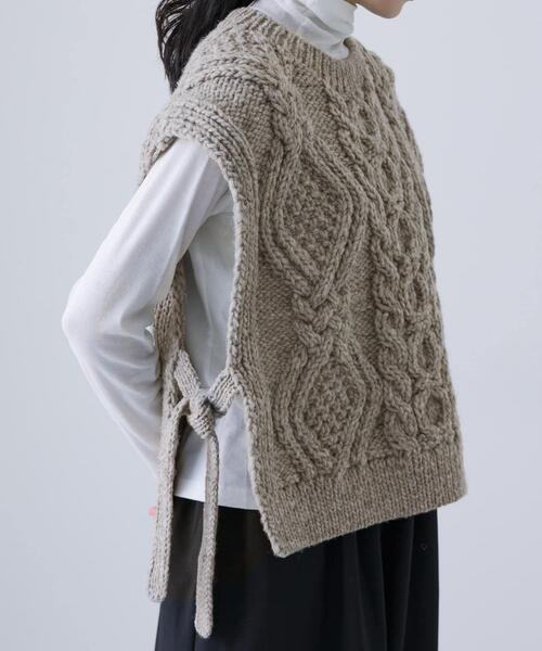 かぐれ ニット セーター ペルーアランニットベスト レディース