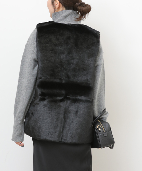 Barbour（バブアー） ベスト ジレ KARIN FAUX FUR GILET:ベスト