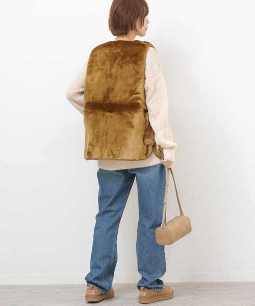 Barbour（バブアー） ベスト ジレ KARIN FAUX FUR GILET:ベスト