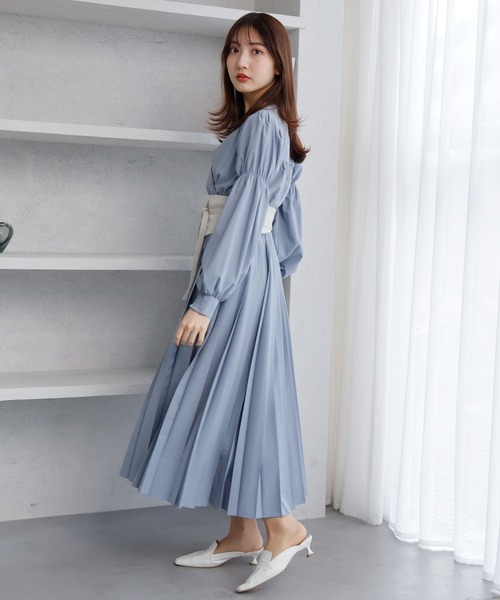 LADYMADE（レディメイド） ワンピース カシュクールプリーツシャツ