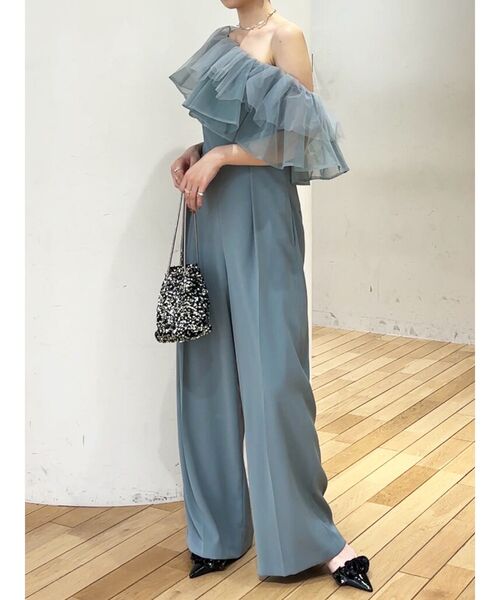 LAGUNAMOON（ラグナムーン） パンツドレス LADYチュールカラーベア